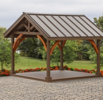 12x14 Alpine with Metal Roof and Custom Braces