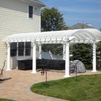 14x20 Arcadian Pergola Southside Fence