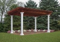 6' x 6' Vinyl Post Artisan Pergola