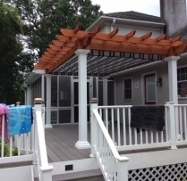 10x16 Artisan Cedar Pergola with canopy