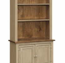 IE-308WO 2 Door with Hutch with Wood 32wx16dx73h