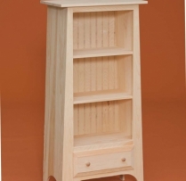 DR-658 Slant Bookshelf with Drawer 24wx13 1/2dx50h