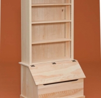 DR-706 Bookshelf with Chest 34 1/2wx21 3/4dx23 1/2h