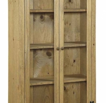 J-22 Medium Bookcase with Glass 35 1/2wx14dx57 1/2h