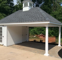 12 x 20 Avalon with optional, manor wall height and pitch, extra door, cupola