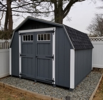10 x 10 Deluxe Mini Barn With Transom Windows