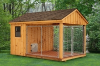 8' x 12' Board and Batton Kennel