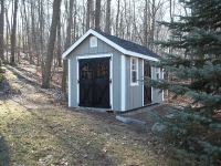 8' x 14' New England Elite with optional garden vents, eyebrow windows in doors, 1 extra Elite door