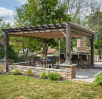 16x16 Pergola w/ Canopy