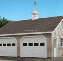 2 Car Garage Beige