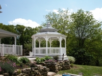 12' Vinyl Octagon Gazebo with Deck