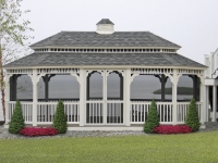 12' x 24' Vinyl Oval Gazebo