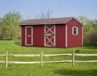 10' x 16' Horse Barn Red