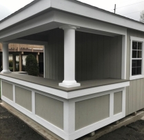 10x12 Siesta with t-1-11 and royal trim bar front