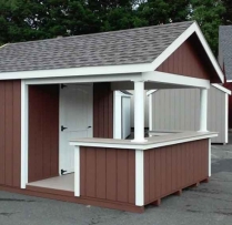 10 x 14 Siesta with T-1-11 siding, U shaped Bar