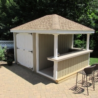 10x12 Siesta with t-1-11 siding and L bar