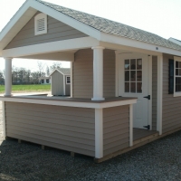 10x14 Siesta with vinyl siding