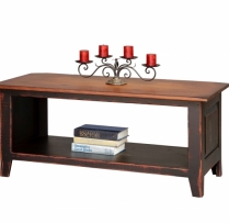 HB-28-B Coffee Table Chest with Shelf 44wx19hx20d