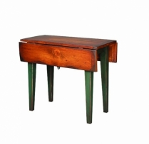 HB-25-t3' Narrow Farm Table with 2-8 1/2 Drops 36wx30hx18d