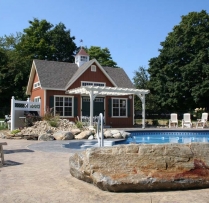 Traditional Pool House 14 x 24 Patriot
