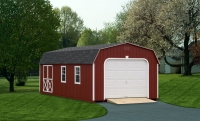 12' x 24' Garage Barn Red