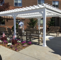 14 x 20 Vinyl Pergola w/ Canopy