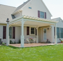 Photo Pergola Traditional Vinyl 12x16 Ivory