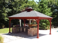 12' x 18' Traditional Wood Pavillion