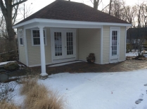 14x20 Waterford Pool House With 15 Lite Doors Extra 15 Lite Door Upgraded Doors to Pre Hung Upgraded Window 30x36 No Trek floor