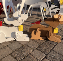 Mini-Deer-laying-w-Cardinal